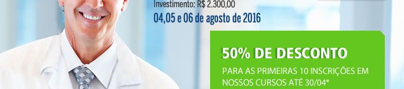 Cursos Cóser com 50% de desconto! Últimos dias!